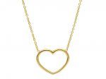 Golden heart necklace k9 (code S234139)